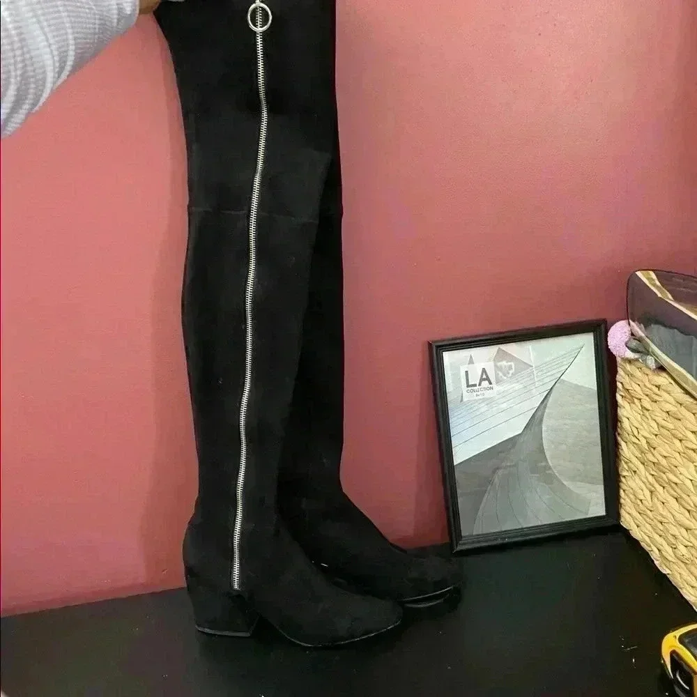 Dolce Vita Black thigh Boots